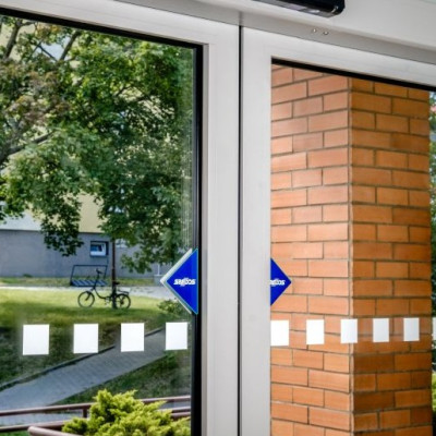 Automatické posuvné dvere šípky Automatické posuvné dvere nálepky